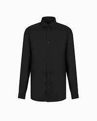 Armani Exchange - Regular fit cotton shirt, Man, Black, Size: