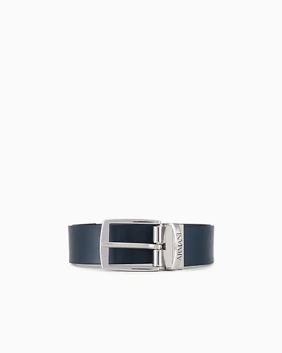 Emporio Armani - Reversible belt with logo buckle, Boy, Two-tone, Size: