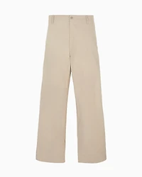 Emporio Armani - ASV organic gabardine chinos, Man, Beige, Size: