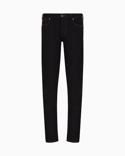 Emporio Armani - J06 Slim-fit, washed, 10.5 oz comfort-denim jeans, Man, Blue, Size: