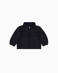 Emporio Armani - ASV quilted nylon jacket with recycled down, Boy, Navy Blue, Size:
