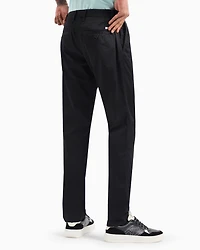 Armani Exchange - Regular fit gabardine trousers, Man, Black, Size: