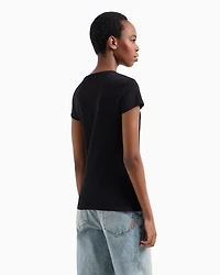 Slim fit T-shirt with Milan New York print