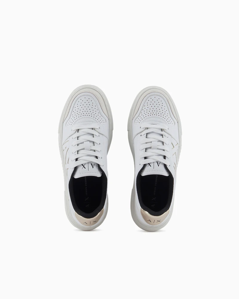 Armani Exchange - Sneakers with logo, Woman, White, Size: