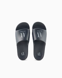Armani Exchange - ICON PROJECT LOGO SLIDES, Man, Navy Blue, Size: