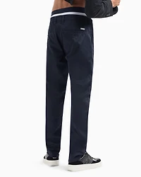 Armani Exchange - Regular fit gabardine trousers, Man, Blue, Size: