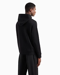 Emporio Armani - Hooded sweatshirt with micro logo patch, Man, Black, Size:
