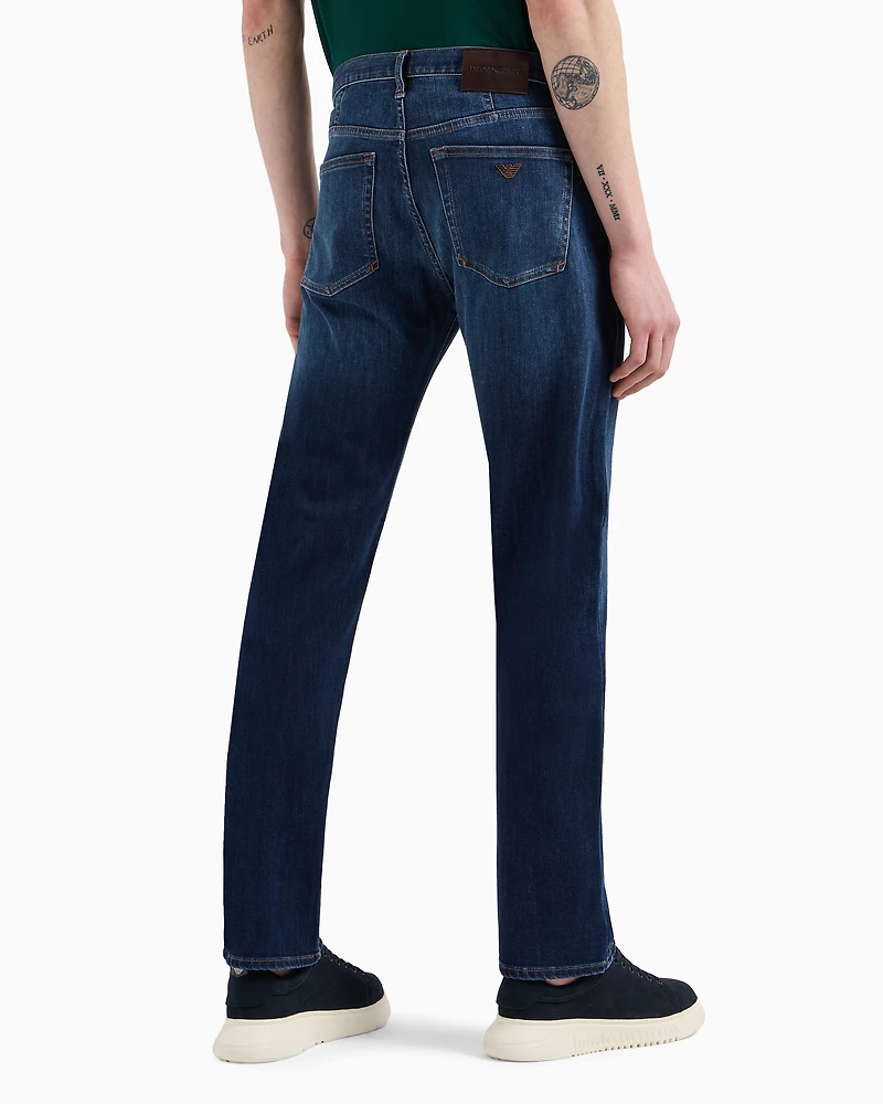 Emporio Armani - J21 Regular-fit jeans washed 11.5 oz comfort denim, Man, Blue, Size: