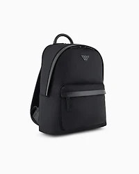 Emporio Armani - ASV recycled nylon backpack, Man, Black, Size: TU