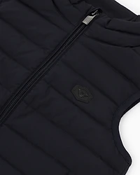 Emporio Armani - ASV recycled down sleeveless puffer jacket quilted nylon, Boy, Navy Blue, Size: