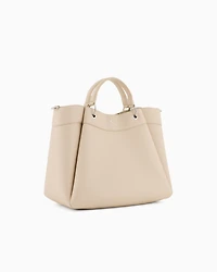 Armani Exchange - Large handbag with degradè shoulder strap, Woman, Beige, Size: TU