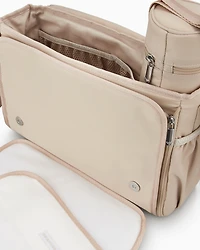 Emporio Armani - Mummy bag set with eagle plate, Boy, Beige, Size: TU