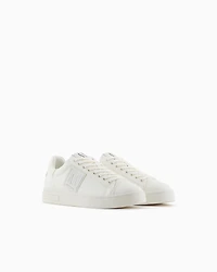 Armani Exchange - Sneakers with logo patch, Man, White, Size: