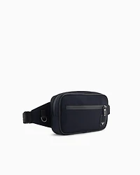 Emporio Armani - Travel Essentials nylon belt bag, Man, Navy Blue, Size: TU