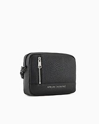 Armani Exchange -  Camera case bag with metal logo, Man, Black, Size: TU
