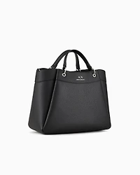 Armani Exchange - Large handbag with degradè shoulder strap, Woman, Black, Size: TU