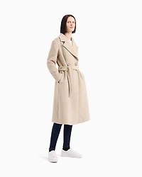 Armani Exchange - Coats, Woman, Beige, Size: