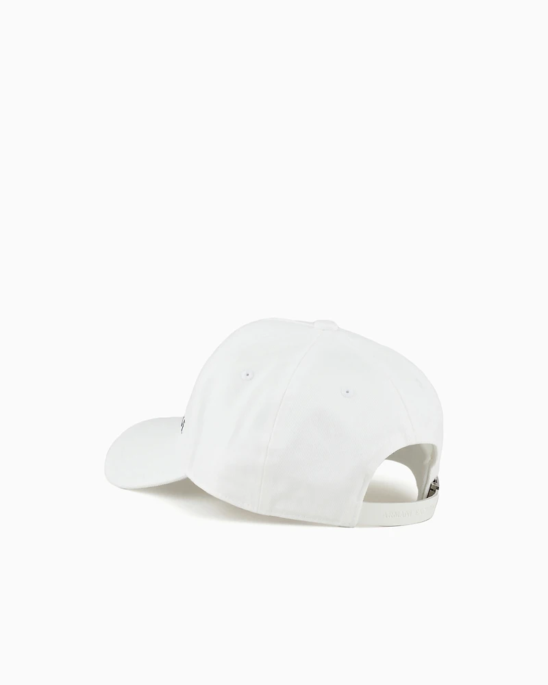 Armani Exchange - Visor cap with logo, Man, White, Size: TU