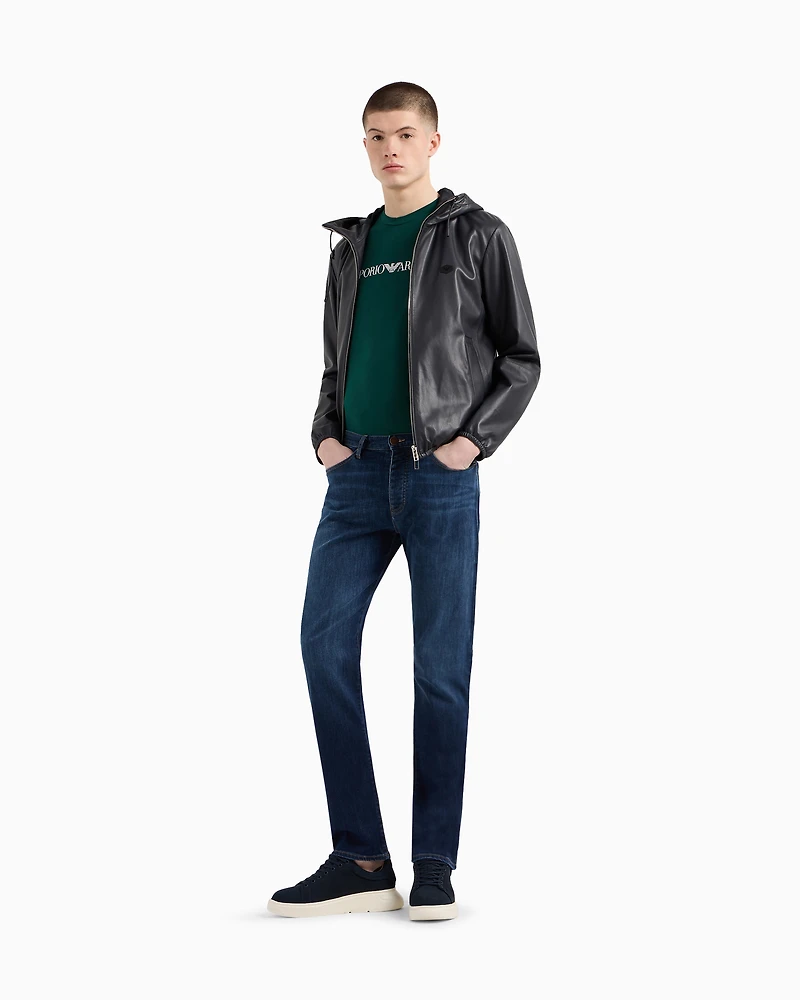 Emporio Armani - J21 Regular-fit jeans washed 11.5 oz comfort denim, Man, Blue, Size: