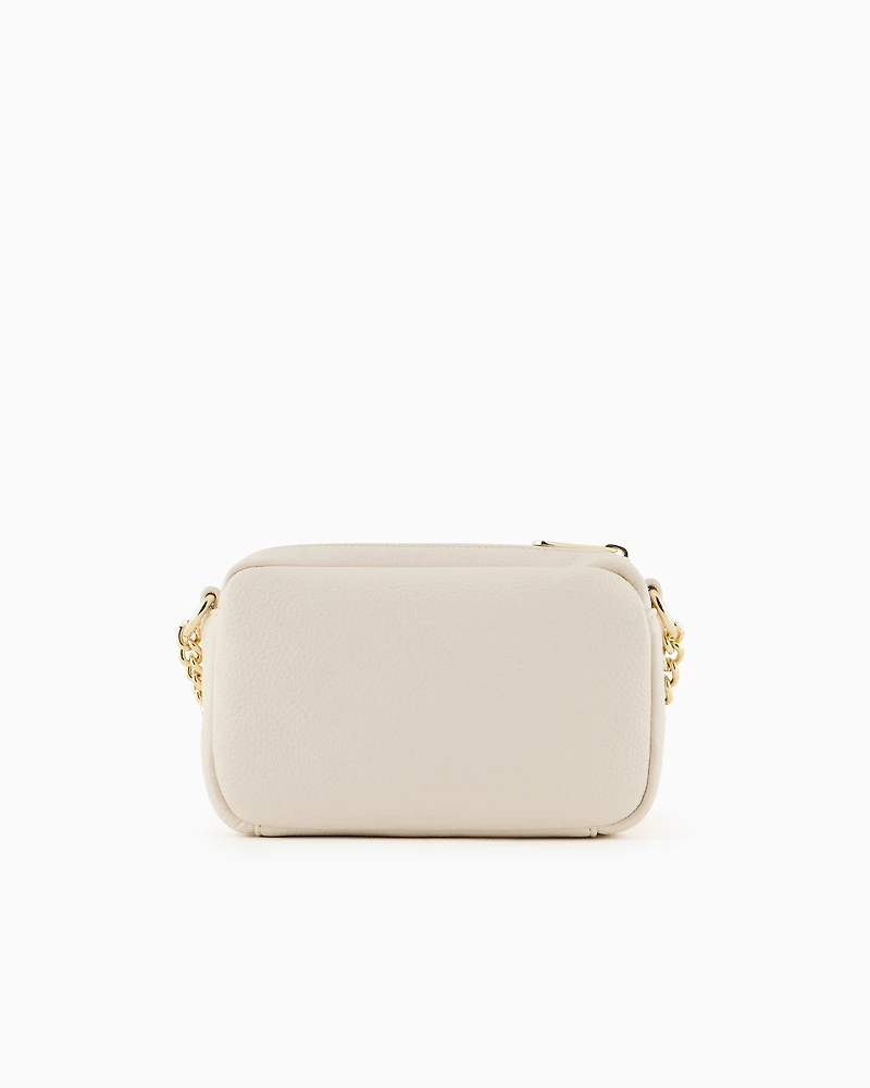 Armani Exchange - Mini shoulder bag with logo, Woman, White, Size: TU