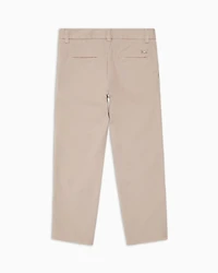 Emporio Armani - Cotton chinos, Boy, Beige, Size: