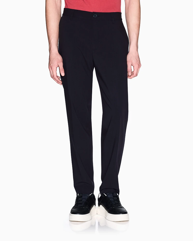 Chino trousers flowing fabric