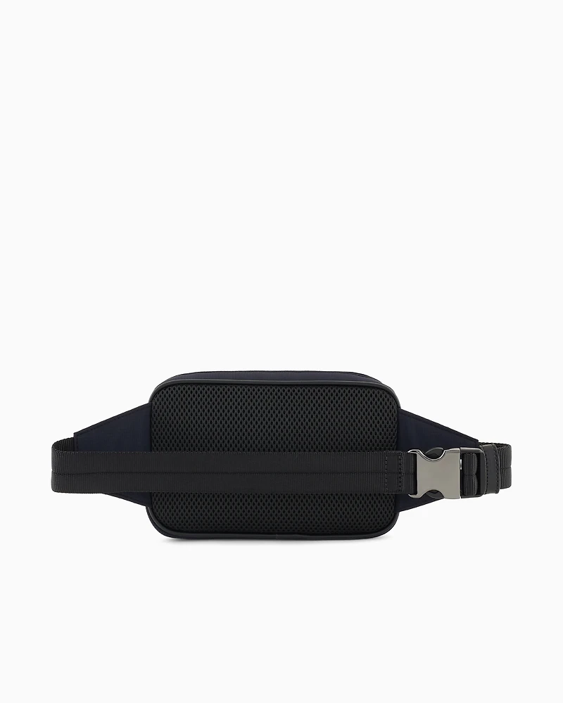 Emporio Armani - Travel Essentials nylon belt bag, Man, Navy Blue, Size: TU
