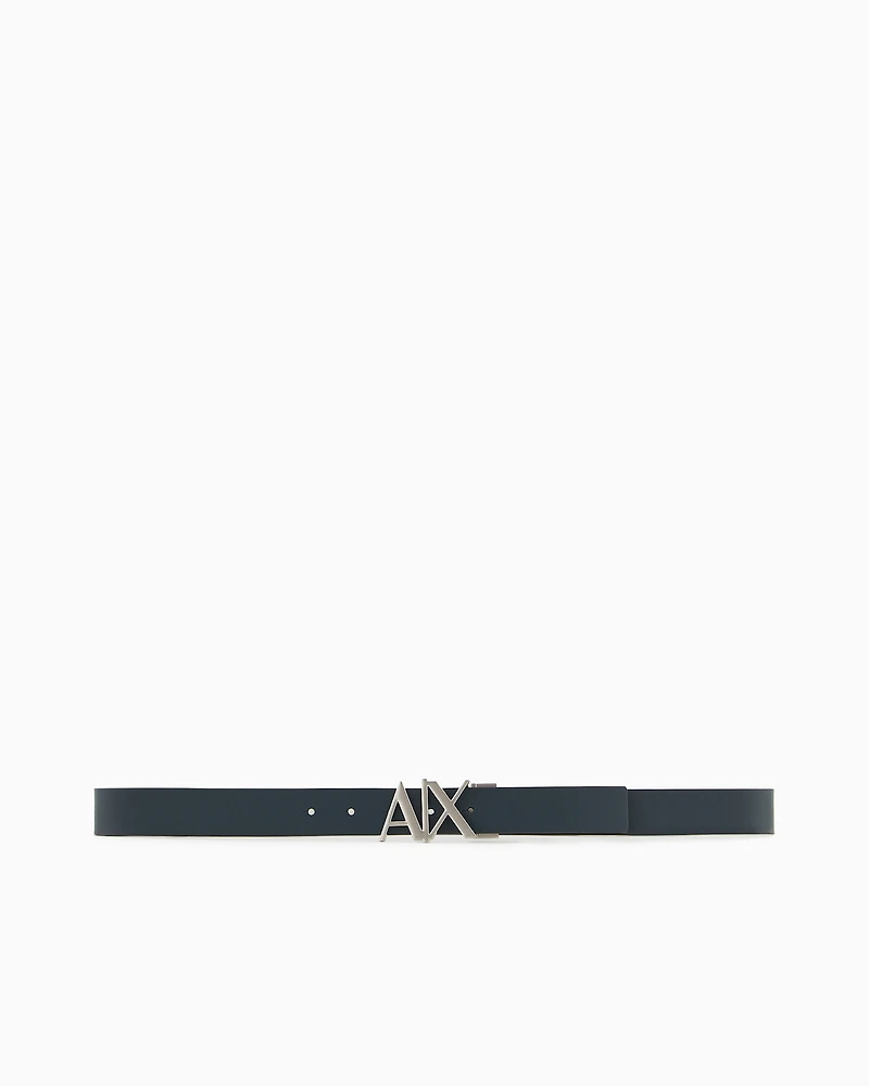 Double-sided leather belt