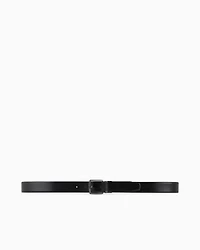 Emporio Armani - Reversible leather belt, Man, Black, Size: TU