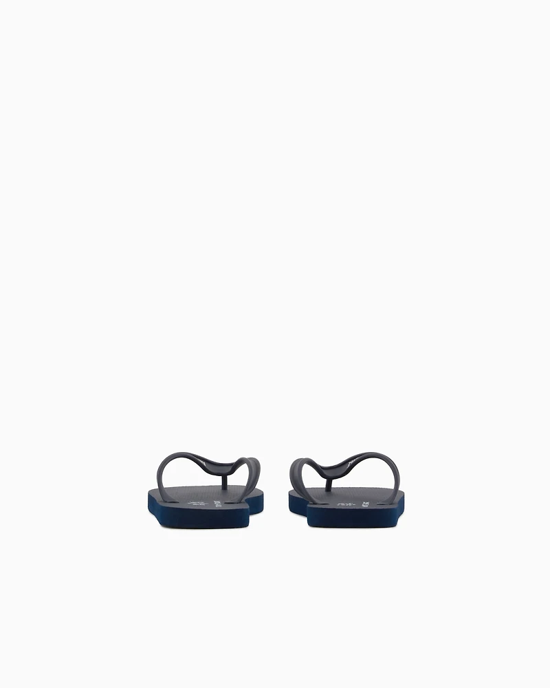 Armani Exchange - Rubber flip flops, Man, Navy Blue, Size: