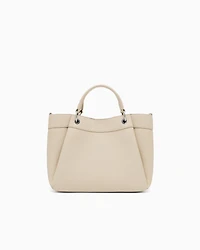 Armani Exchange - Medium handbag with degradè shoulder strap, Woman, Beige, Size: TU