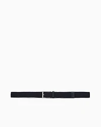 Armani Exchange - Woven fabric belt, Man, Navy Blue, Size: