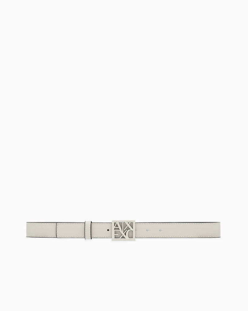 Belt with square logo