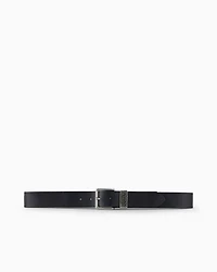 Armani Exchange - Faux leather belt, Man, Black, Size: