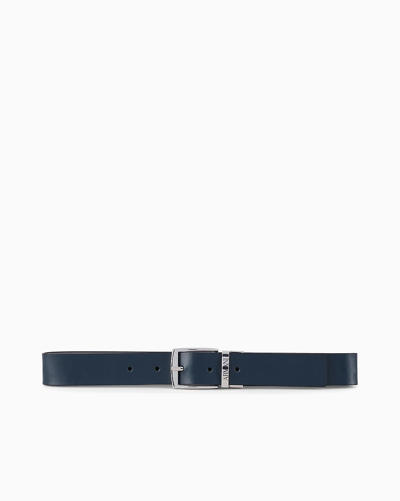 Emporio Armani - Reversible belt with logo buckle, Boy, Two-tone, Size: