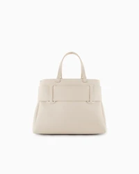 Armani Exchange - Handbag with ASV logo detail, Woman, White, Size: TU