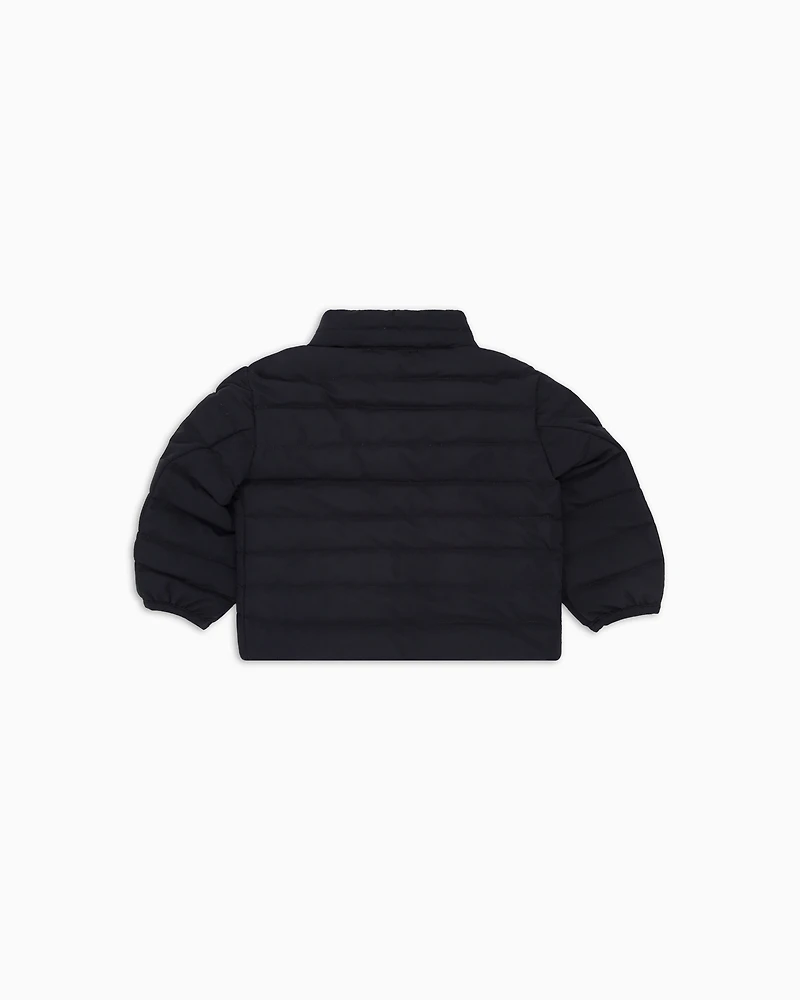 Emporio Armani - ASV quilted nylon jacket with recycled down, Boy, Navy Blue, Size: