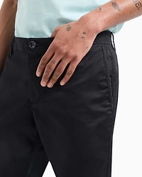 Armani Exchange - Regular fit gabardine trousers, Man, Black, Size: