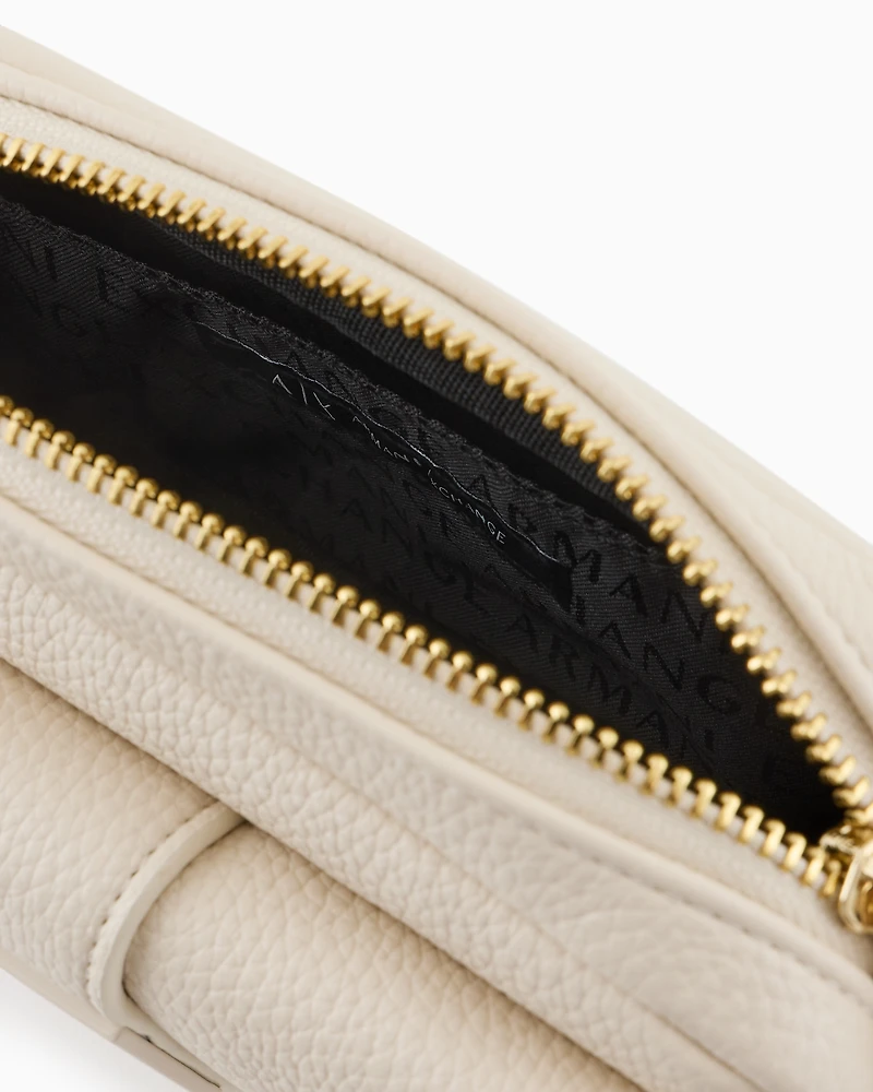 Armani Exchange - Mini shoulder bag with logo, Woman, White, Size: TU