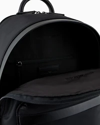 Emporio Armani - ASV recycled nylon backpack, Man, Black, Size: TU