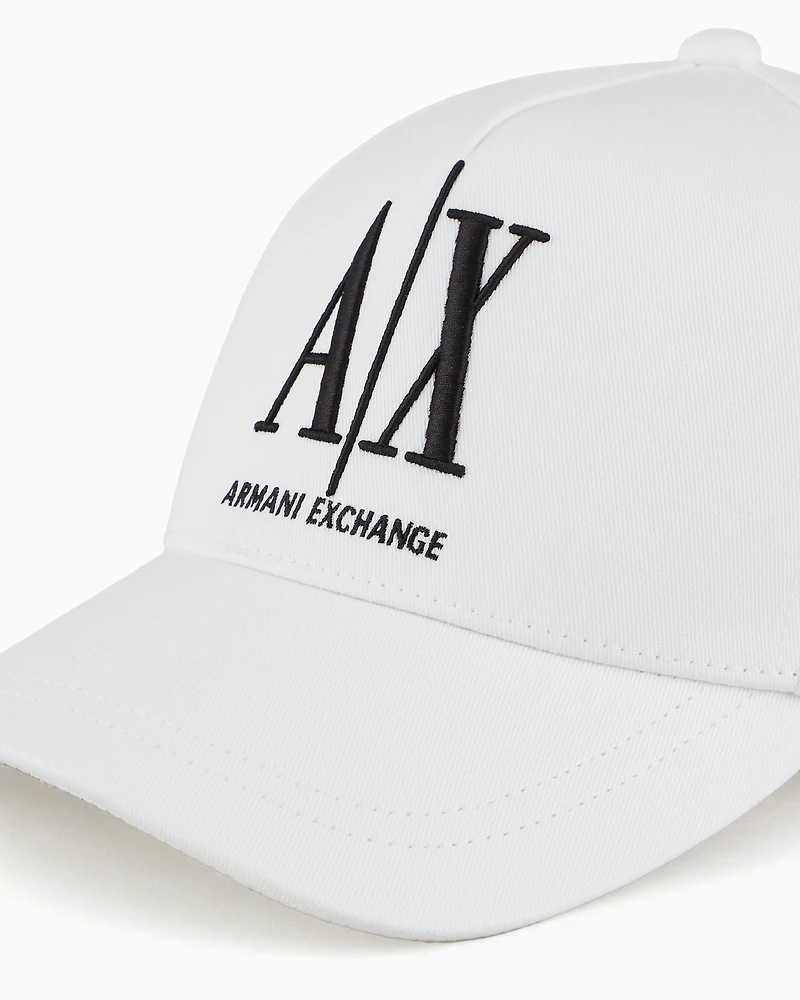 Armani Exchange - Icon Project Visor Hat, Woman, White, Size: TU