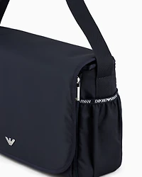 Emporio Armani - Mummy bag set with eagle plate, Boy, Navy Blue, Size: TU