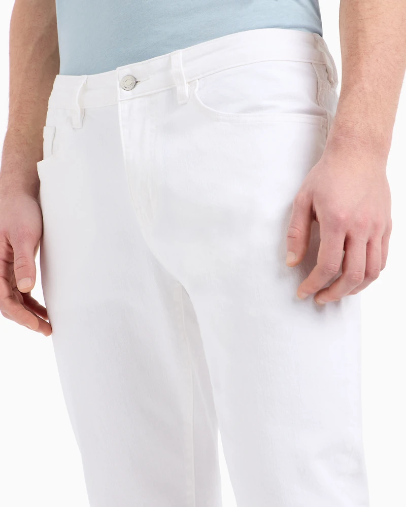 Armani Exchange - Skinny cotton jeans, Man, White, Size: