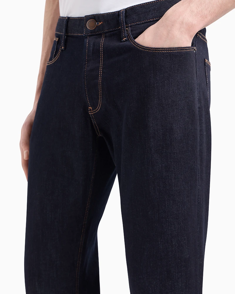 Emporio Armani - J06 Slim-fit, washed, 11.5 oz comfort-denim jeans, Man, Blue, Size: