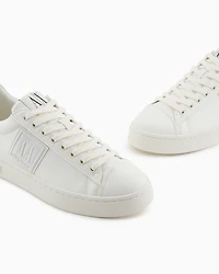Armani Exchange - Sneakers with logo patch, Man, White, Size:
