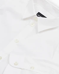 Emporio Armani - Poplin shirt with monochromatic eagle embroidery, Boy, White, Size: