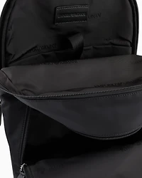 Emporio Armani - ASV recycled nylon backpack, Man, Black, Size: TU