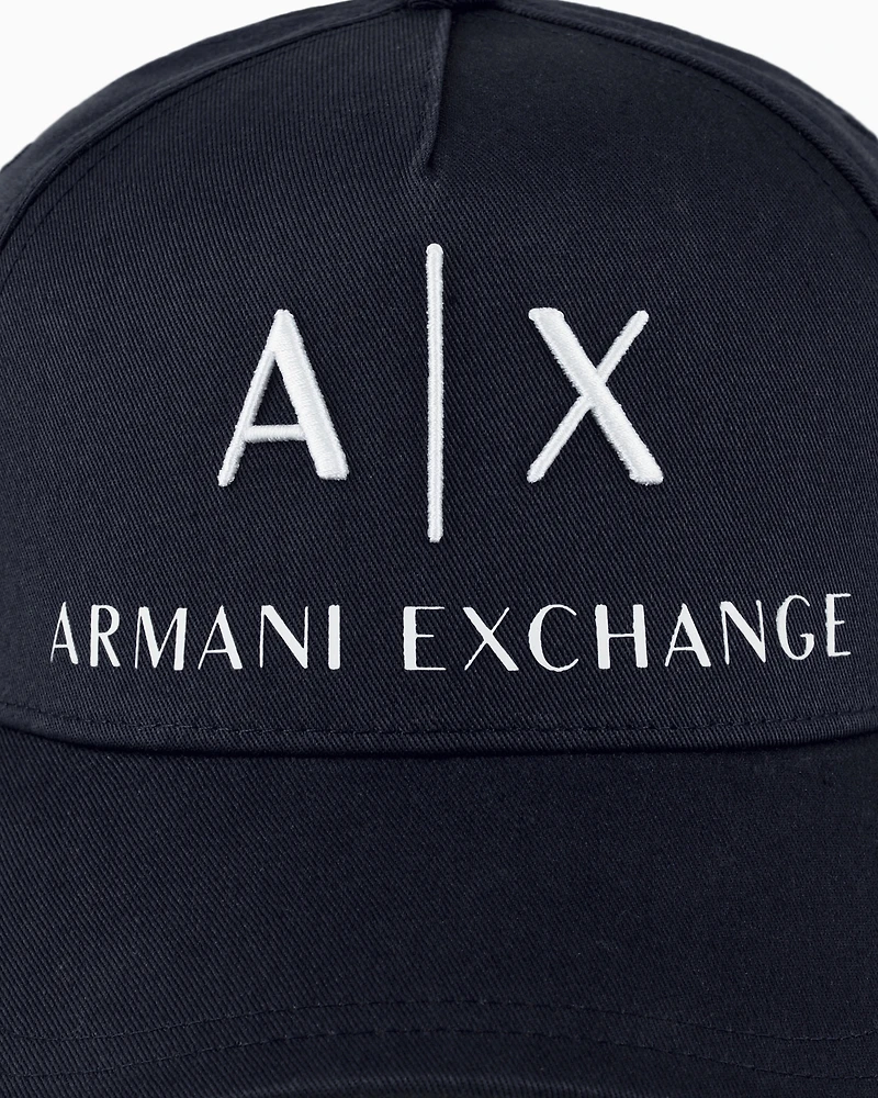 Armani Exchange - Visor cap with logo, Man, Blue, Size: TU