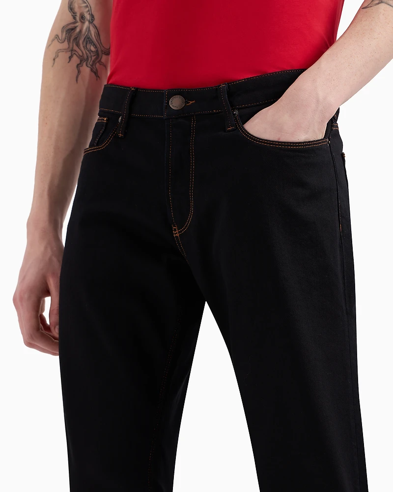 Emporio Armani - J06 Slim-fit, washed, 10.5 oz comfort-denim jeans, Man, Blue, Size:
