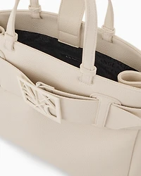 Armani Exchange - Handbag with ASV logo detail, Woman, White, Size: TU